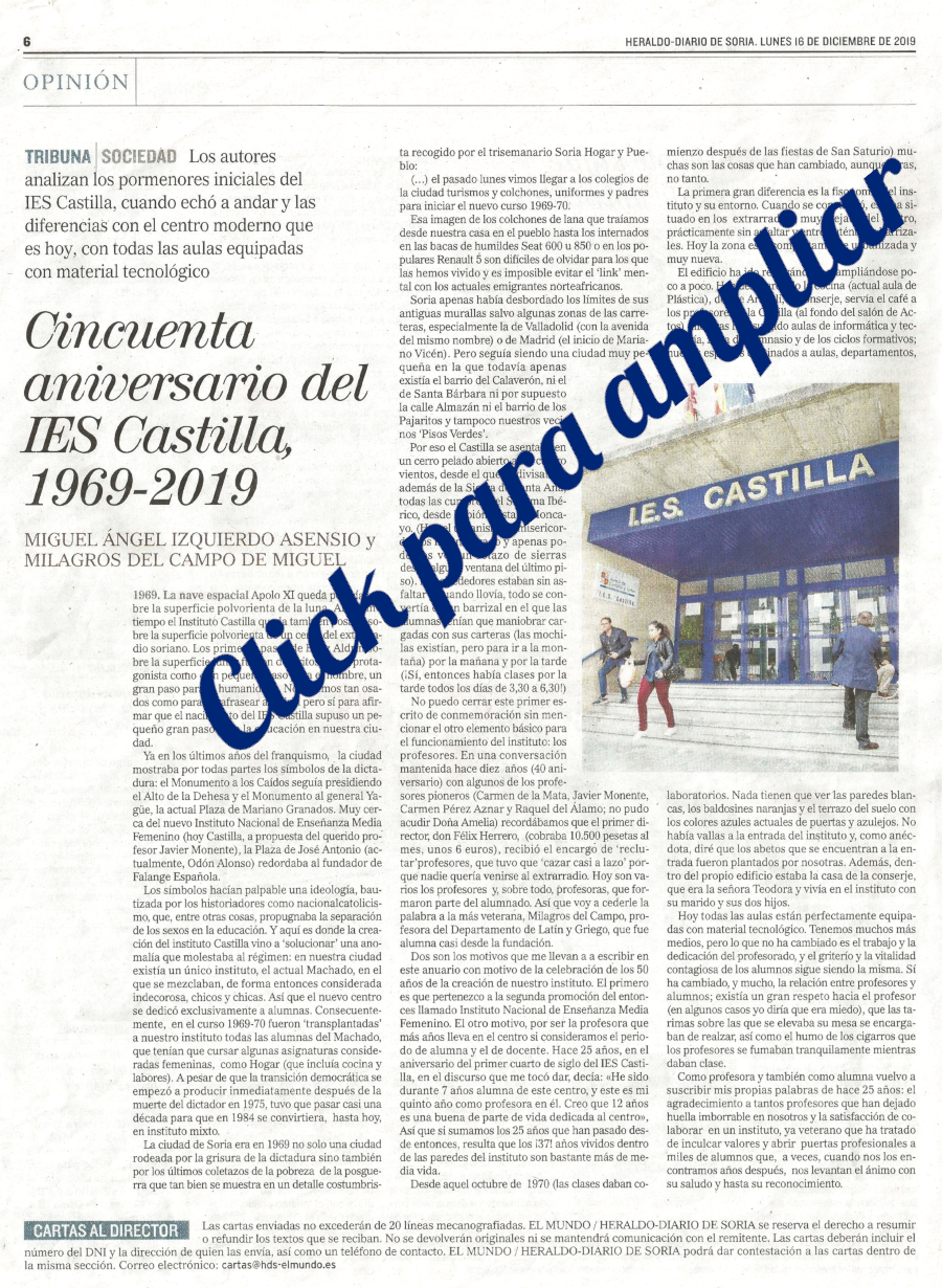 Artículo Heraldo-Diario de Soria