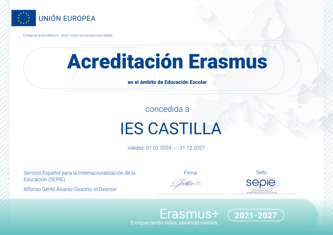Acreditación ERASMUS+