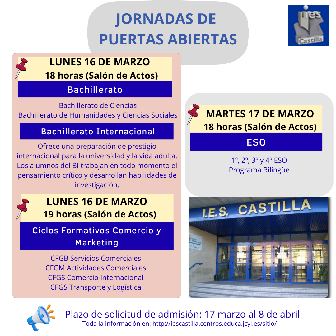 Horario puertas abiertas